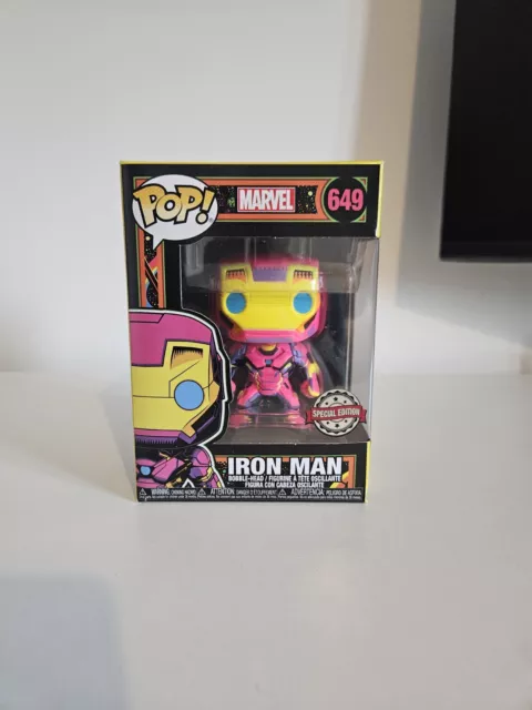 Funko Pop! Vinyl - Marvel - Iron Man #649 - Blacklight Special Edition