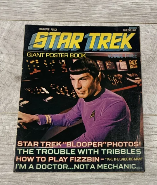 Star Trek Giant Poster Book UK Edition Voyage Three 1970s