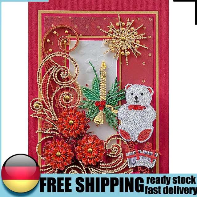 SoeHong 5D DIY Teilweise spezielle Form Bohrer Diamant Zeichnung Kit Blume Stras