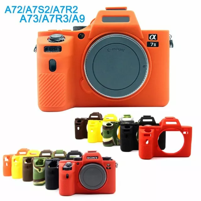 Soft Silicone Camera case Rubber bag Cover for Sony A9 A7R3 A7III A72 A7S2 A7R2