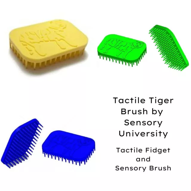 Tactile Tiger Hand Fidget Tactile Sensory Brush Autism