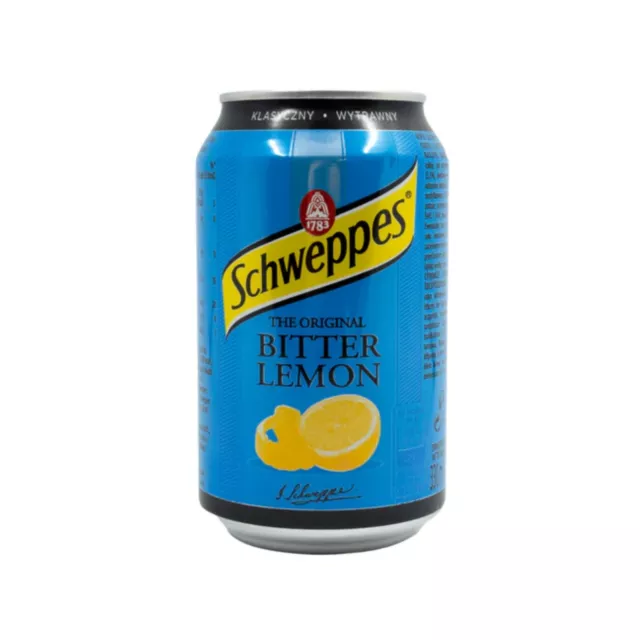 Schweppes Bitter Lemon Can (11.2oz)(Poland)