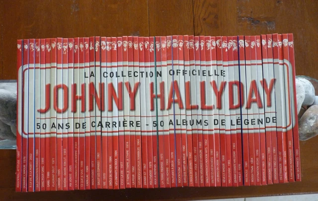 COLLECTION OFFICIELLE JOHNNY Hallyday 50 ans de carrière 50 albums de