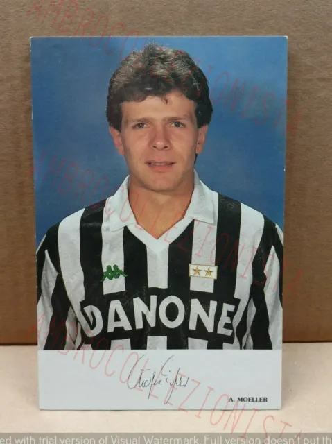 Cartolina Giocatore Juventus Anni '90 - Andreas Moeller Autografo (stampato)