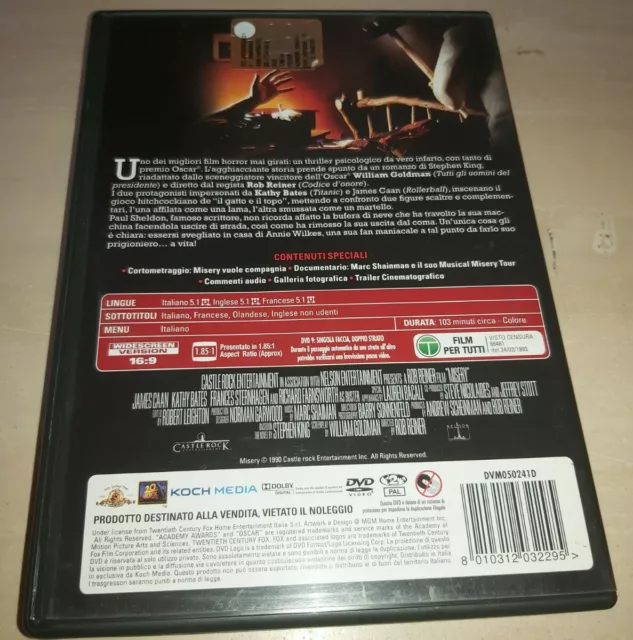 Dvd Misery Non Deve Morire Fuori Catalogo 2