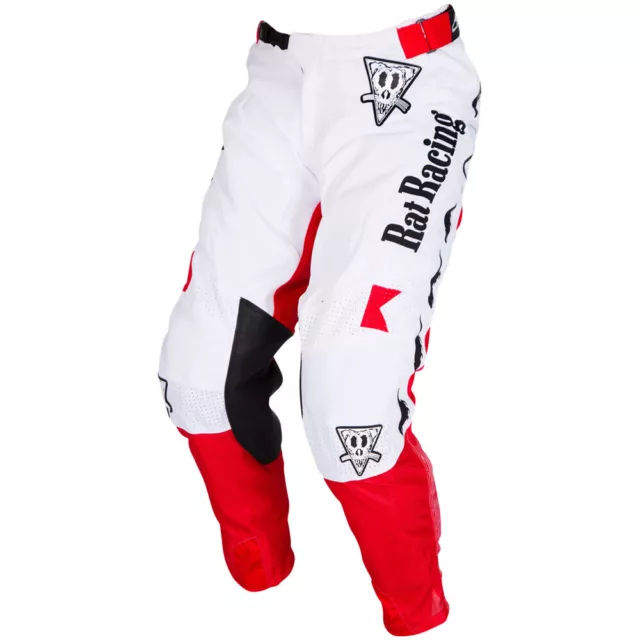 Rat Racing MX Ratbro Red/White Offroad Motocross Dirt Bike Riding Pants
