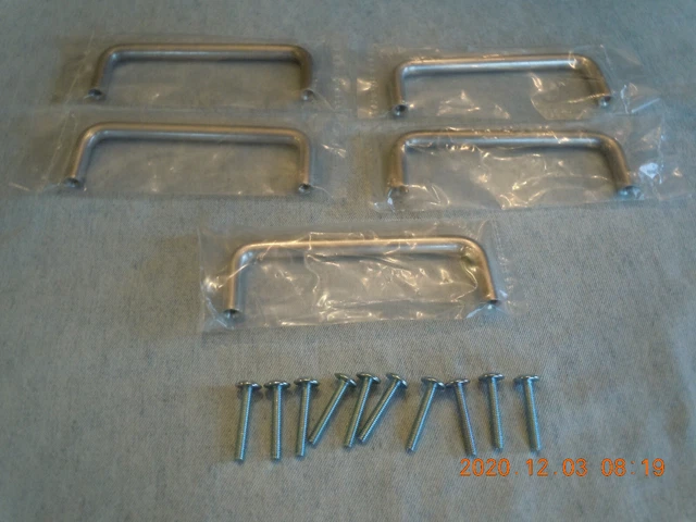 5  Aluminum Cabinet Door-Drawer Handles-Pulls-4 Inch-Screws Included