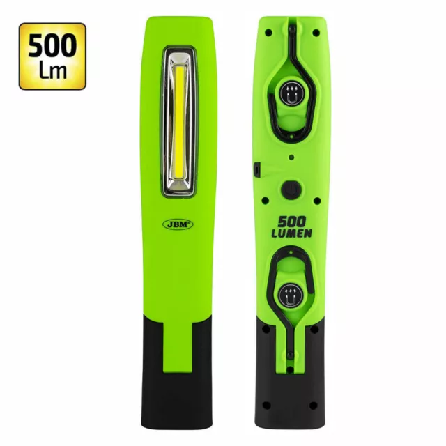 Lampada Torcia Da Lavoro Portatile A Led Con Base Magnetica Regolabile 500Lm Jbm