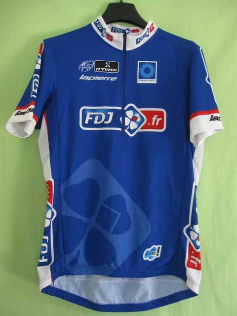 Maillot Cycliste FDJ Gitane 2001 – Sérigraphié Marc MADIOT – Taille L (occasion, Homme)