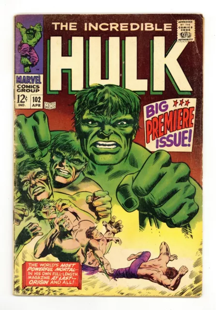 Incredible Hulk #102 FR/GD 1.5 1968