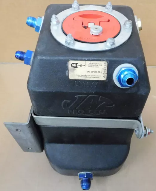 JAZ 220-002-NF Pro Stock Fuel Cell, 2 Gal, 7 X 7 X 10", -6, 8& 10AN Fittings