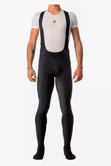 Castelli Velocissimo 5 Bib Tights Mens Size MEDIUM M New  Black / silver