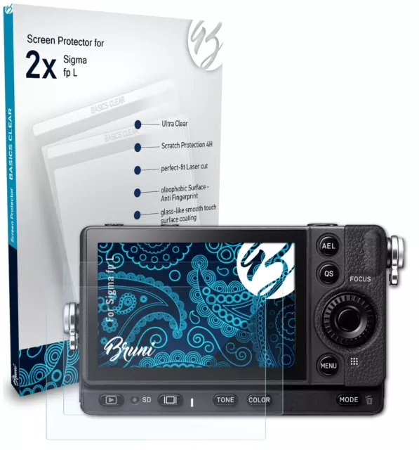Bruni 2x Protective Film for Sigma fp L Screen Protector Screen Protection