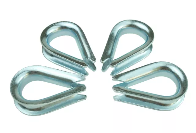 10 Cosses Câble de Traction Cosses de Câble Pour Corde Ø 8 MM Zingué MCPL6325