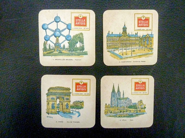 JEUX OLYMPIQUES MEXICO 1968 - 4 Sous-Bocks STELLA ARTOIS