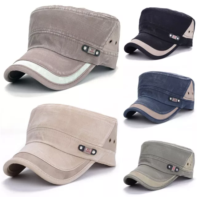 Men Women Casual Army Sun Hat Military Cadet Combat Fishing Baseball Cap Summer