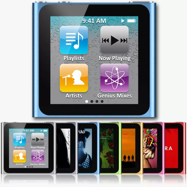 BRANDNEU! Apple iPod Nano 6 rot/grün/silber/grau/orange 8GB 16GB 1 JAHR GARANTIE