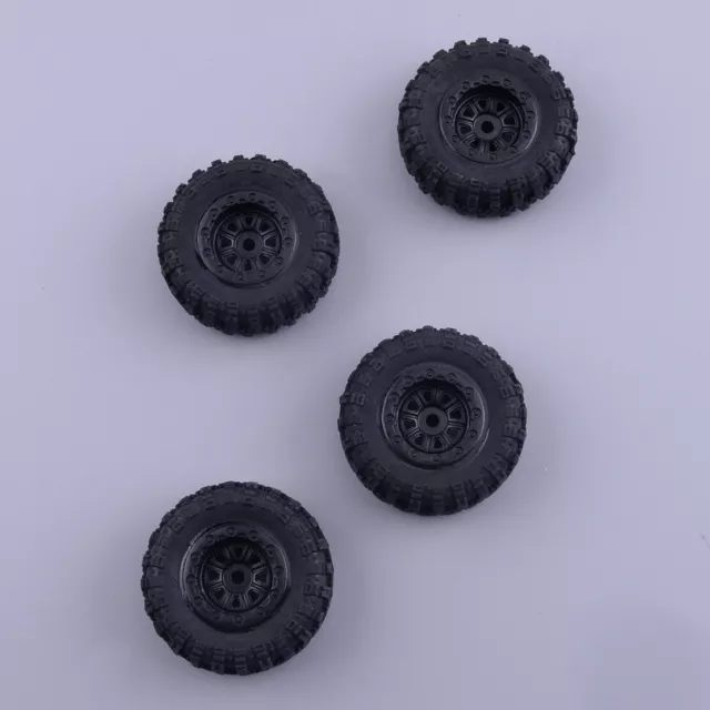 4x roues Beadlock jantes pneus pour 1/24 RC Axial SCX24 90081 Crawler Car