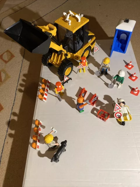 Baustelle Bruder 02441 Cat Radlader Baumaschine Bagger Neu Playmobil Bauarbeiter