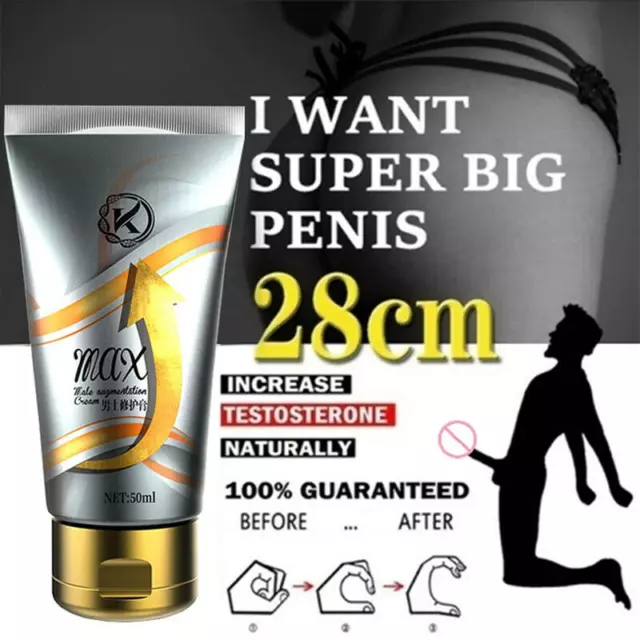 New El Mejor Crema Para Agrandar El Pene Natural Grande 100% Segura Mens *big*