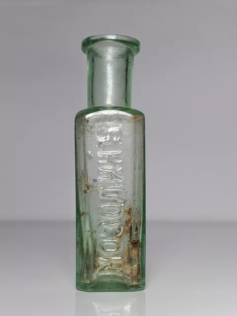 Antique  poison bottle 1800's "A. REINGERZ MOZOLIN"