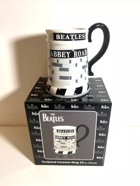 The Beatles "Abbey Road Sculpded Ceramic Mug 25Oz In Orig Box Brand New