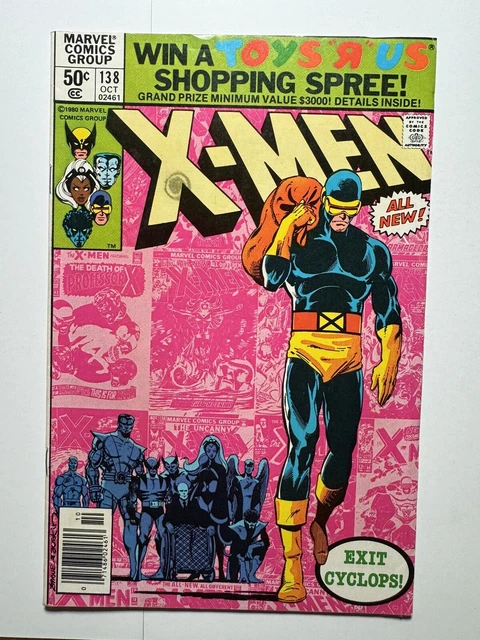 Uncanny X-Men #138 Marvel Comics Oct 1980 Mark Jewelers Insert Variant