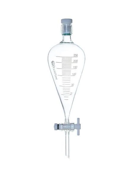 Lab Split Funnel CHEMISTRY LAB GLASSWARE, 60ml-1000ml Pear-Shaped Separating Funnel GB £ ...