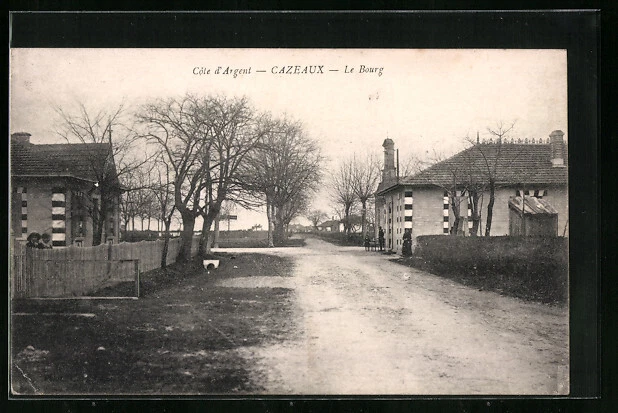CPA Cazeaux, Le Bourg