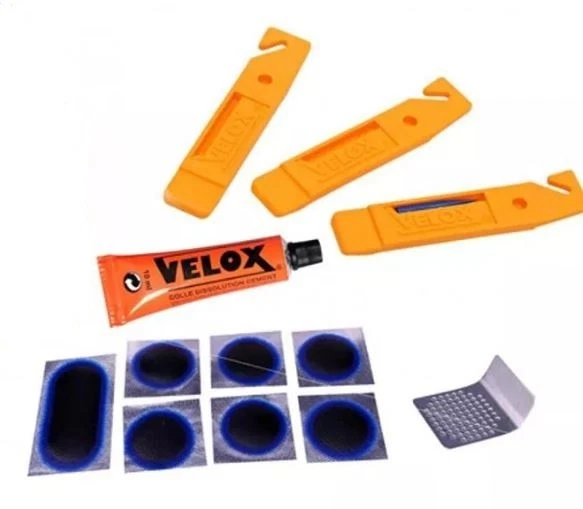Velox Kit reparation pneu tubeless route par l'interieur avec rustines