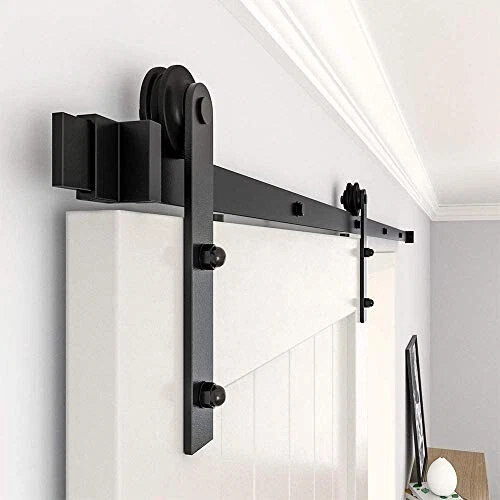 WINSOON 5/6/8/10/12/13/15/16FT Black Straight Design Sliding Roller Barn
