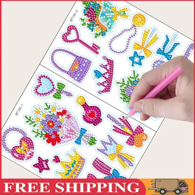 2pcs Diamonds Art Mosaic Stickers Paint by Numbers DIY Home Decor (BT135)