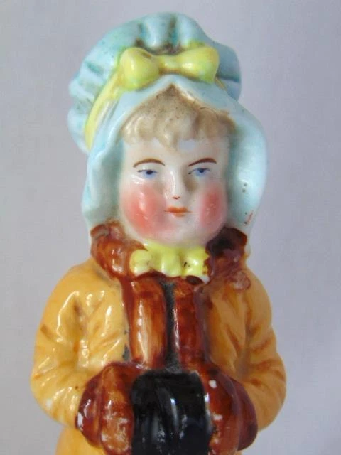Antique Victorian KATE GREENAWAY Hand Painted Shaker SANDER, POUNCE POT, #1
