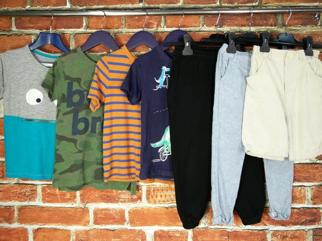 Boys Bundle Age 3-4 Years M&S Next Gap Top T-Shirt Joggers Shorts Trousers 104Cm