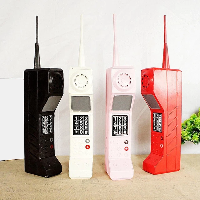 Retro Mobile Telephone Model Vintage Iron Cellphone