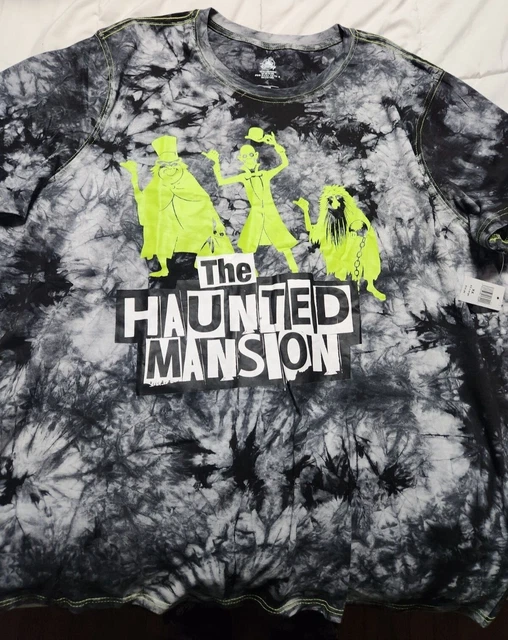 New Disney Haunted Mansion Tie-Die Hitchhiking Ghosts Shirt Sz XXL Authentic