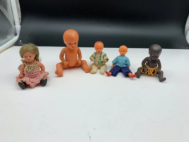 Lot Poupées Anciennes Celluloid - NANI Convert Petitcollin Et Divers