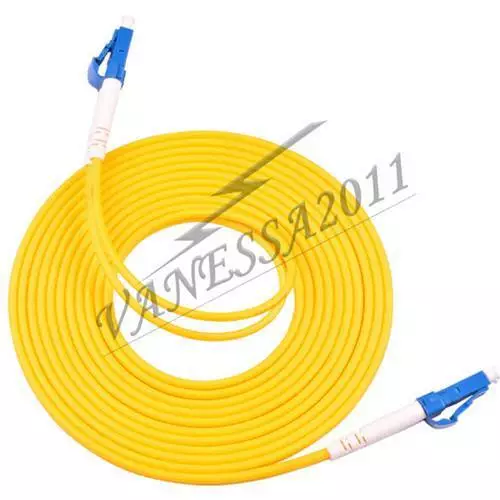 100m LC UPC to LC UPC Duplex Single Mode PVC 3.0mm Fiber Optic Patch Cord Cable