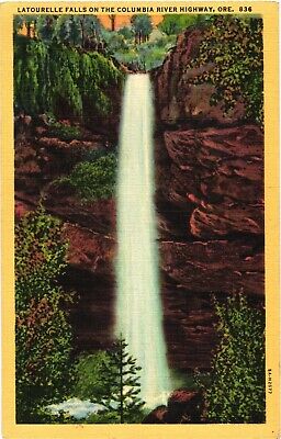 Scenic View of Latourelle Falls On The Columbia River Highway, Oregon Postcard
