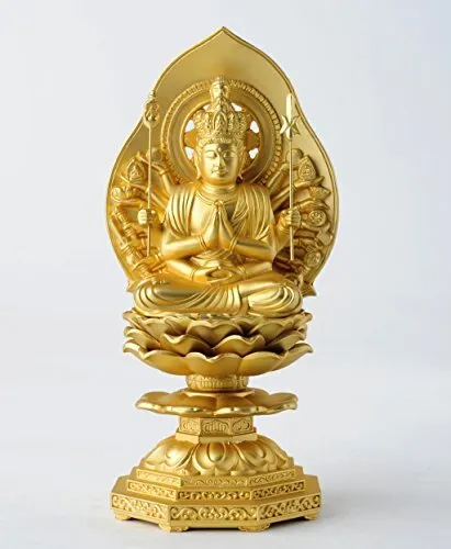 Buddha statue Senju Kannon Bodhisattva 15.5cm (gold plated / 24K) Buddhist pries