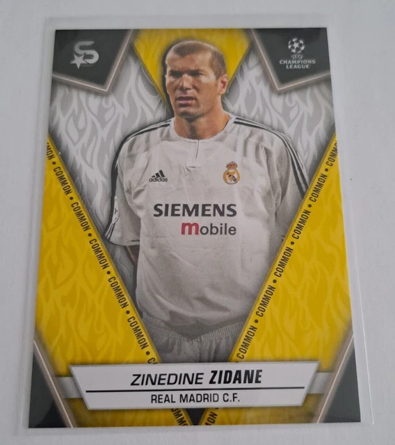Carte Card Carta n°MO-6 ZINEDINE ZIDANE Real Madrid
