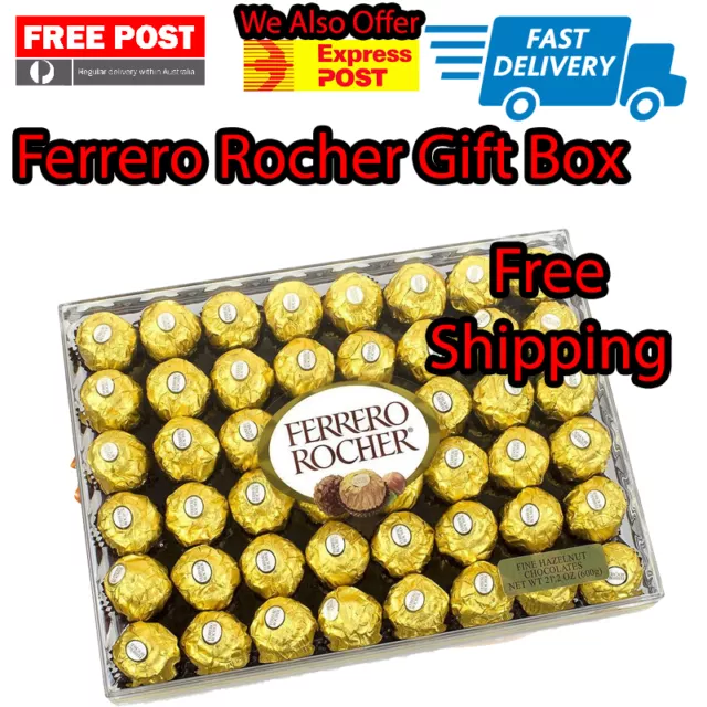 Ferrero Rocher Hazelnut Fine Milk Wafer Premium Chocolate 600g 48 Piece Box Gift 3