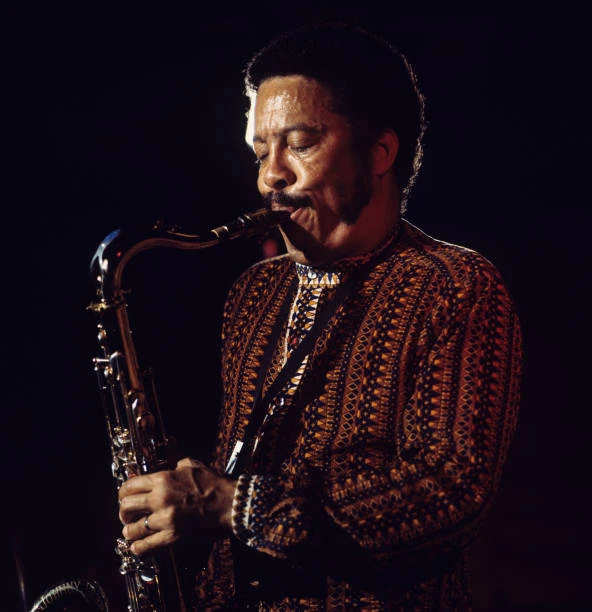 JAZZ SAXOPHONIST JOHNNY Griffin Performs On Stage 1975 Jazz Music Old