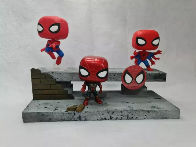 Spiderman Funko Pops. Display Stand. Pop Vinyl. Commisions Available.