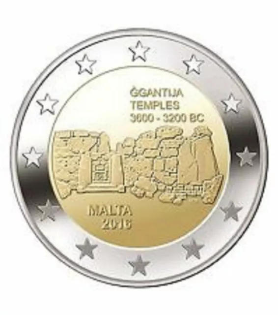 2 euro commémorative  2016 Malte "NEUVE UNC" Ggantija