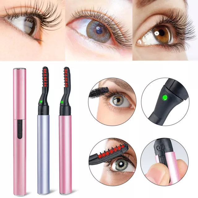 Cil Chauffé Recourbe-Cils Plus Long Cils Maquillage Boucle Électrique Etats-Un * 2