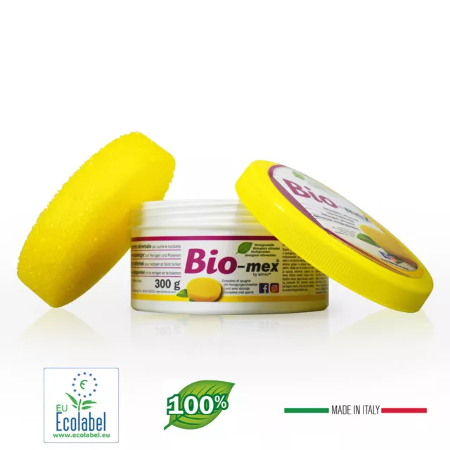 BIO-MEX 300gr Detergente Ecologico Multiuso. Sgrassa, pulisce e lucida. Atossico