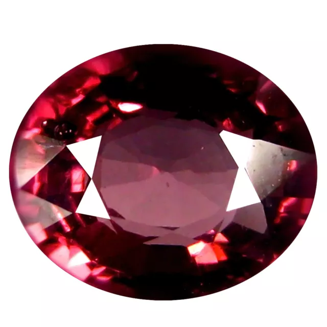 1.47 ct AAA+ Extraordinary Oval Shape (7 x 6 mm) Pinkish Red Rhodolite Garnet