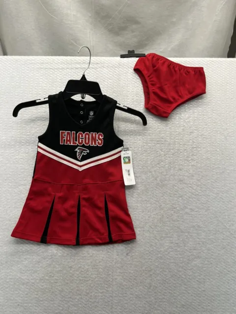 NFL-Girls Falcon Cheerleader Outfit-4T