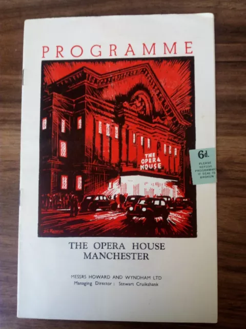 Programme The Opera House Manchester, 1953 ''The Bad Samaritan''